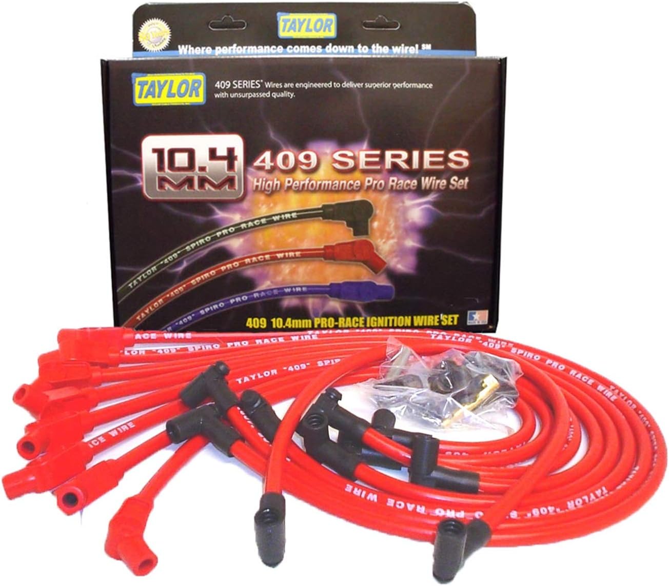 Taylor Cable 79258 409 ProRace SpiroWound Core Spark Plug