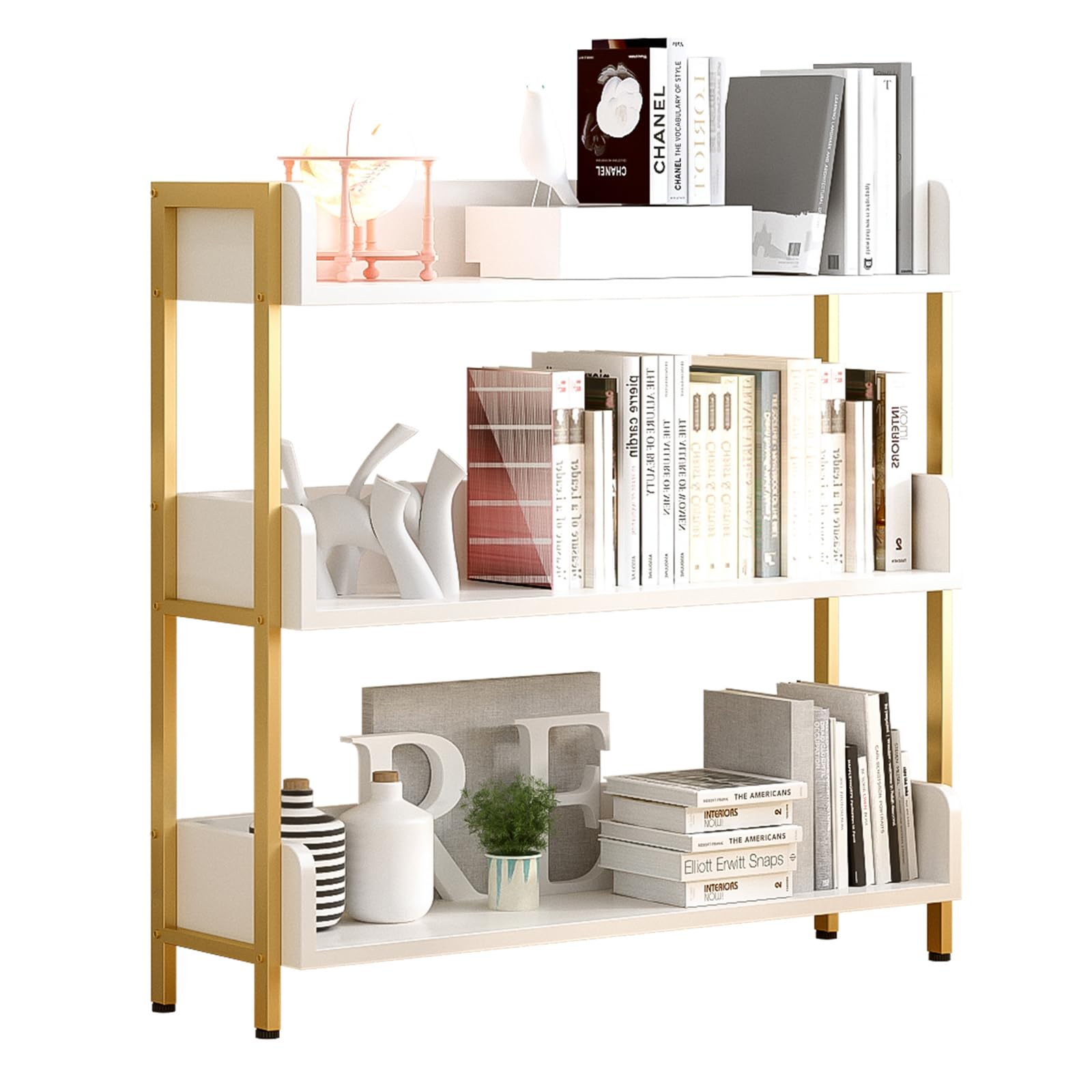 Amazon.com: OSCHF Wide Open Shelf Bookcase - Modern 3-Tier