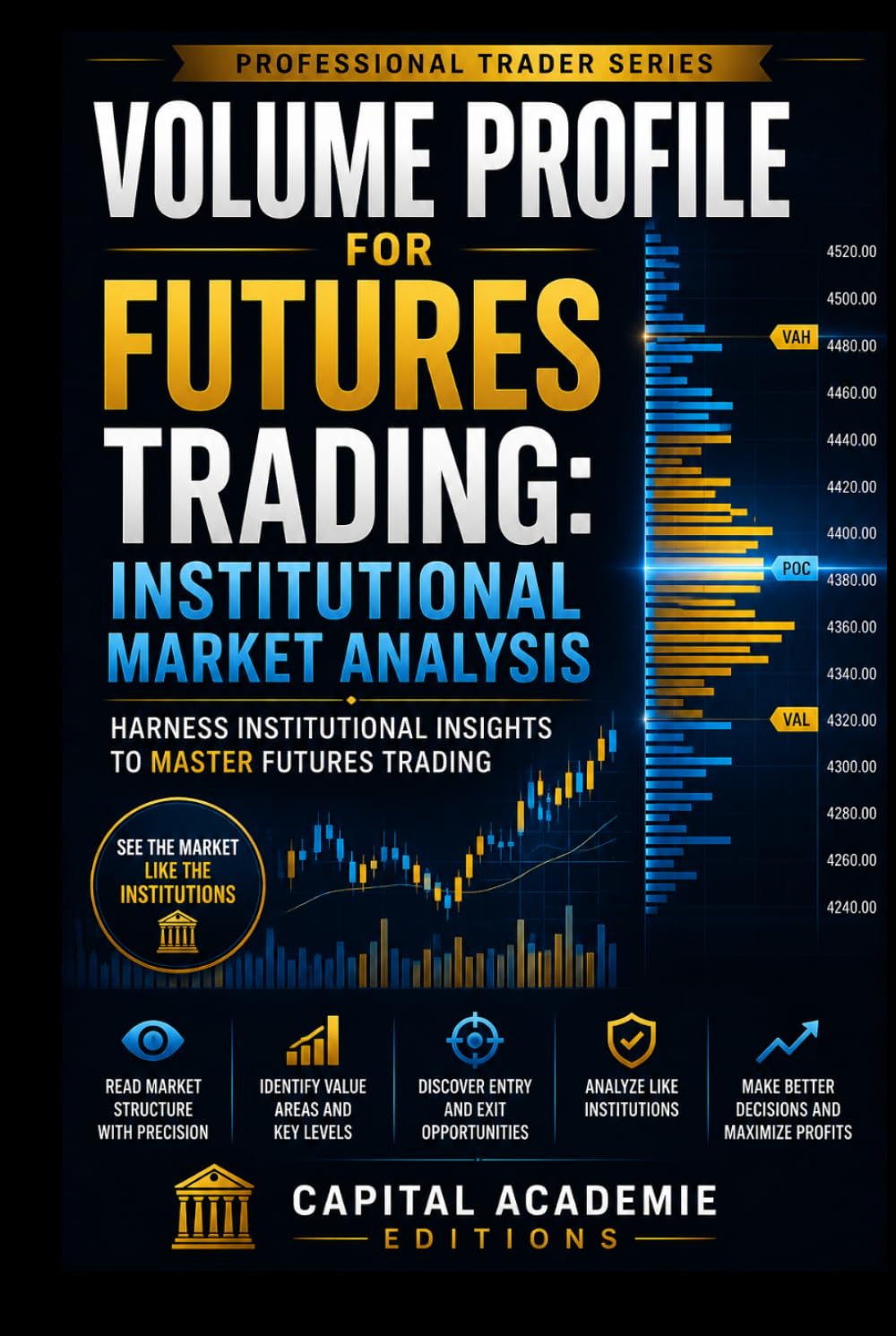 VOLUME PROFILE FOR FUTURES TRADING: INSTITUTIONAL MARKET ANALYSIS: Read futures markets like institutions do by understanding where real volume, ... Risk, and Building Professional Marke)