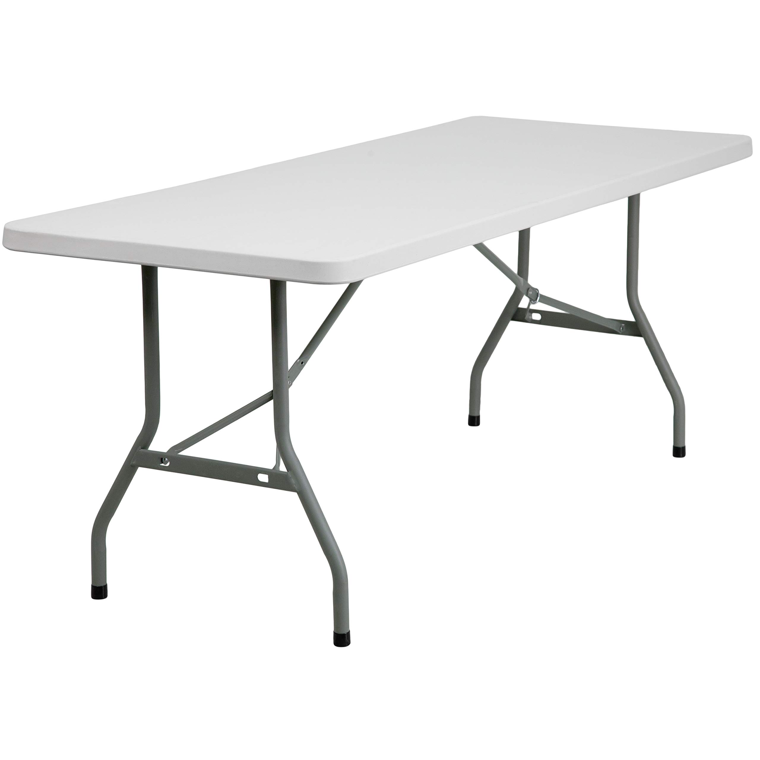 Flash Möbel 76,2 cm W x 182,9 cm L Granit weiß Kunststoff Klapptisch