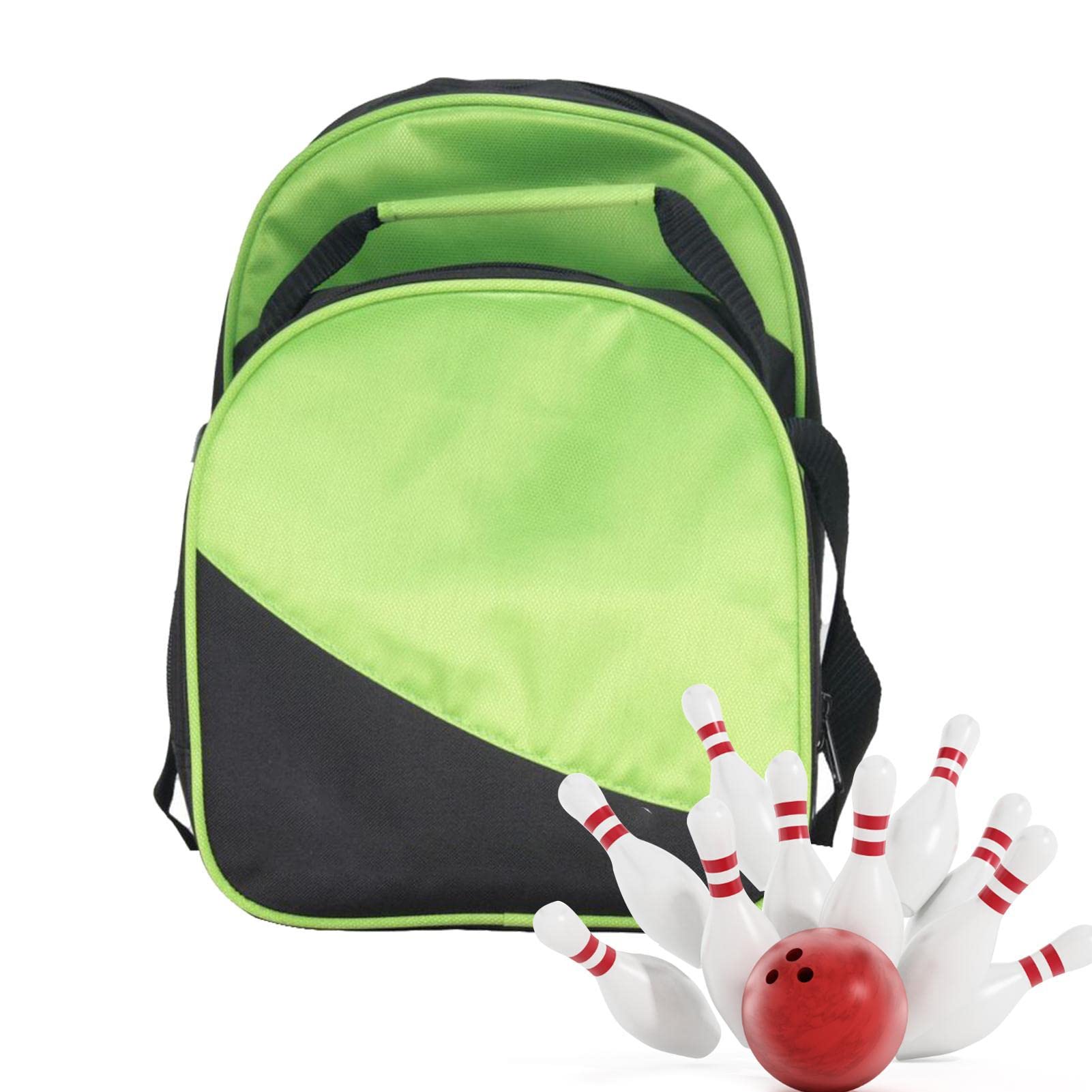 WOTEG Bowling Ball Bag - Bowling Ball Carrier Pouch | Holds 1 Bowling Ball and Small Accessories, Fits A Pair of Shoes Up to Mens Size 10