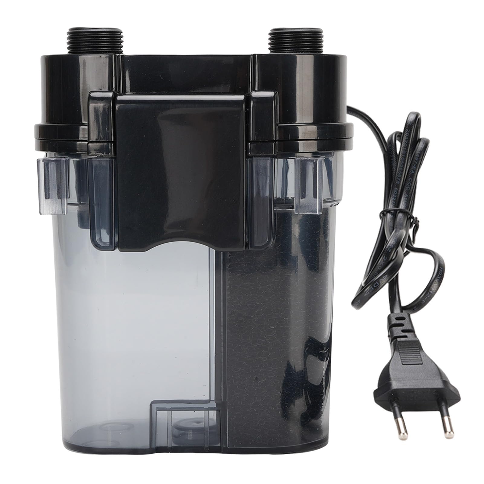 CHICIRIS Filtro per Acquario Montato a Parete, Filtro Esterno per Acquario 300L/H 4W con Protezione Basso Livello dell'Acqua, per Acquari Stagni All'aperto Stazioni di Lavaggio per (Spina Europea
