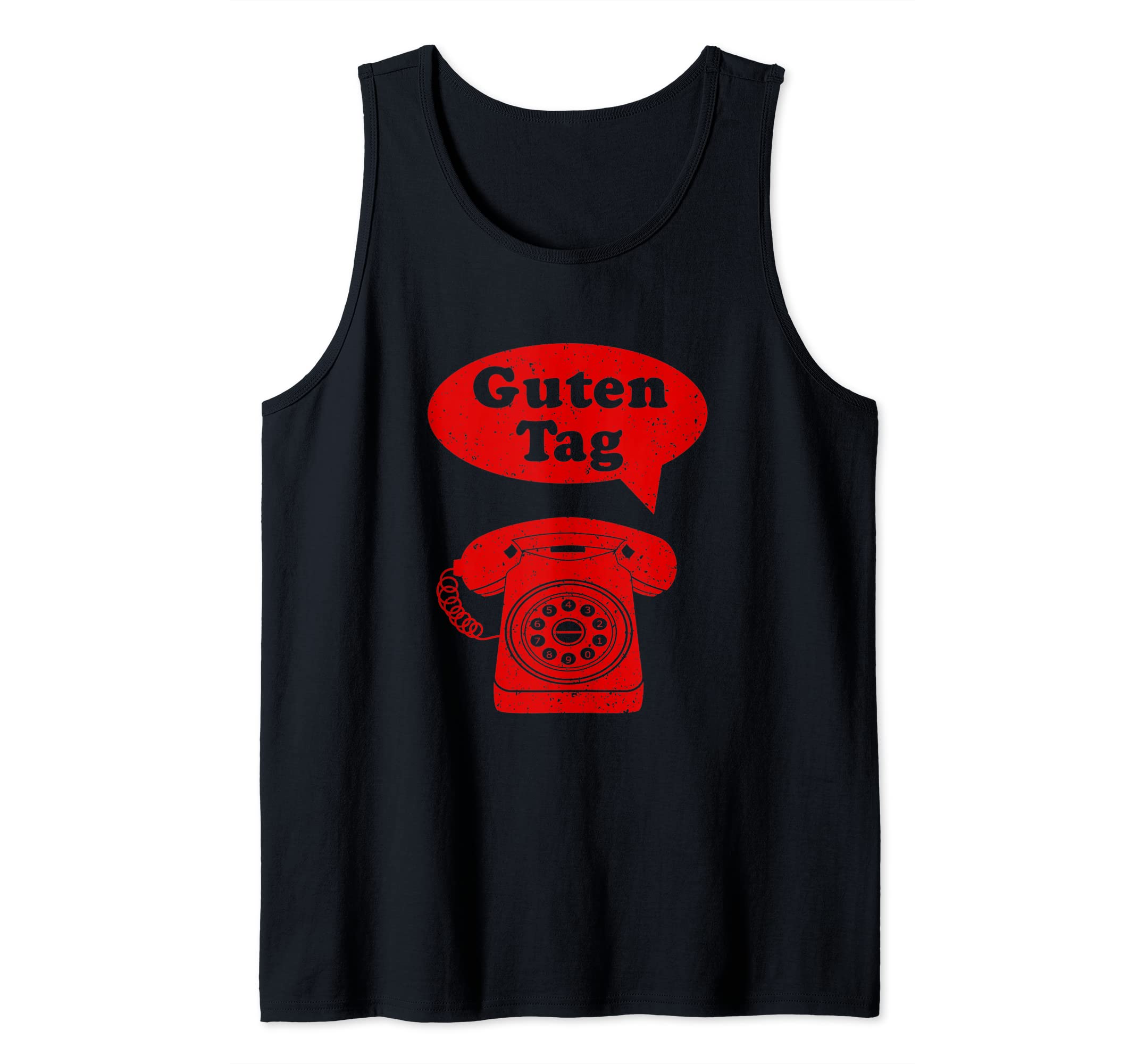 Guten Tag German Language phone greeting Tank Top