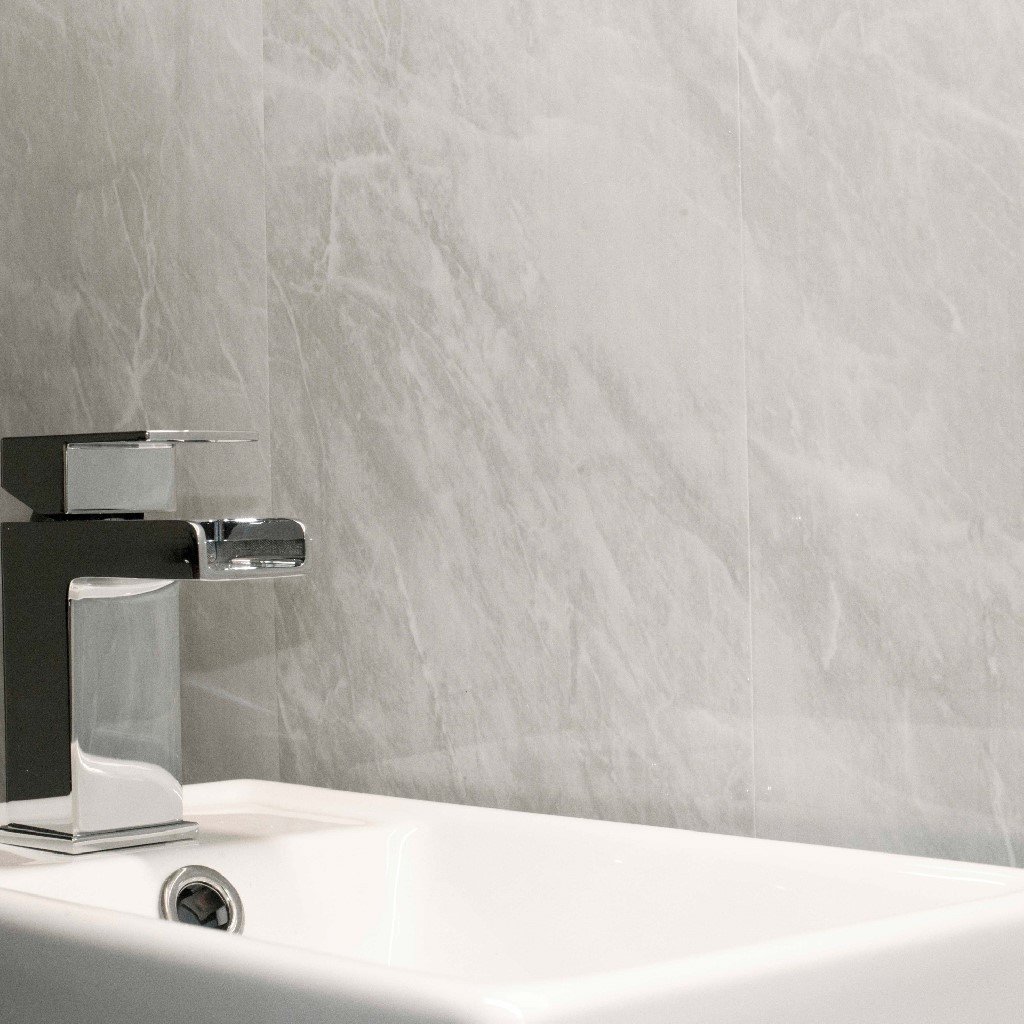 Buy Grey Panels Splashbacks Grey CladdingPVCBathroom Wall Panels