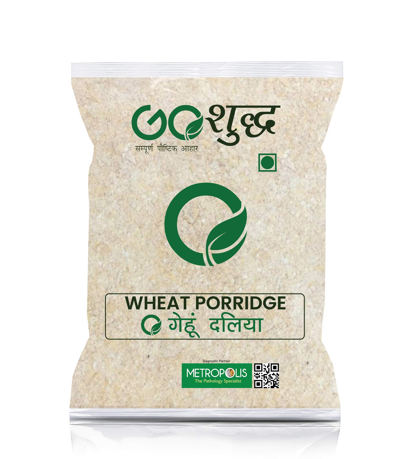 GoShudh Gehun Daliya (Wheat Porridge)| 500Gm Packing|Cold Grinded with all essential nutrients|No preservatives or Artificial Flavors | Immunity Booster|improves metabolism| Healthy & Fibre Rich