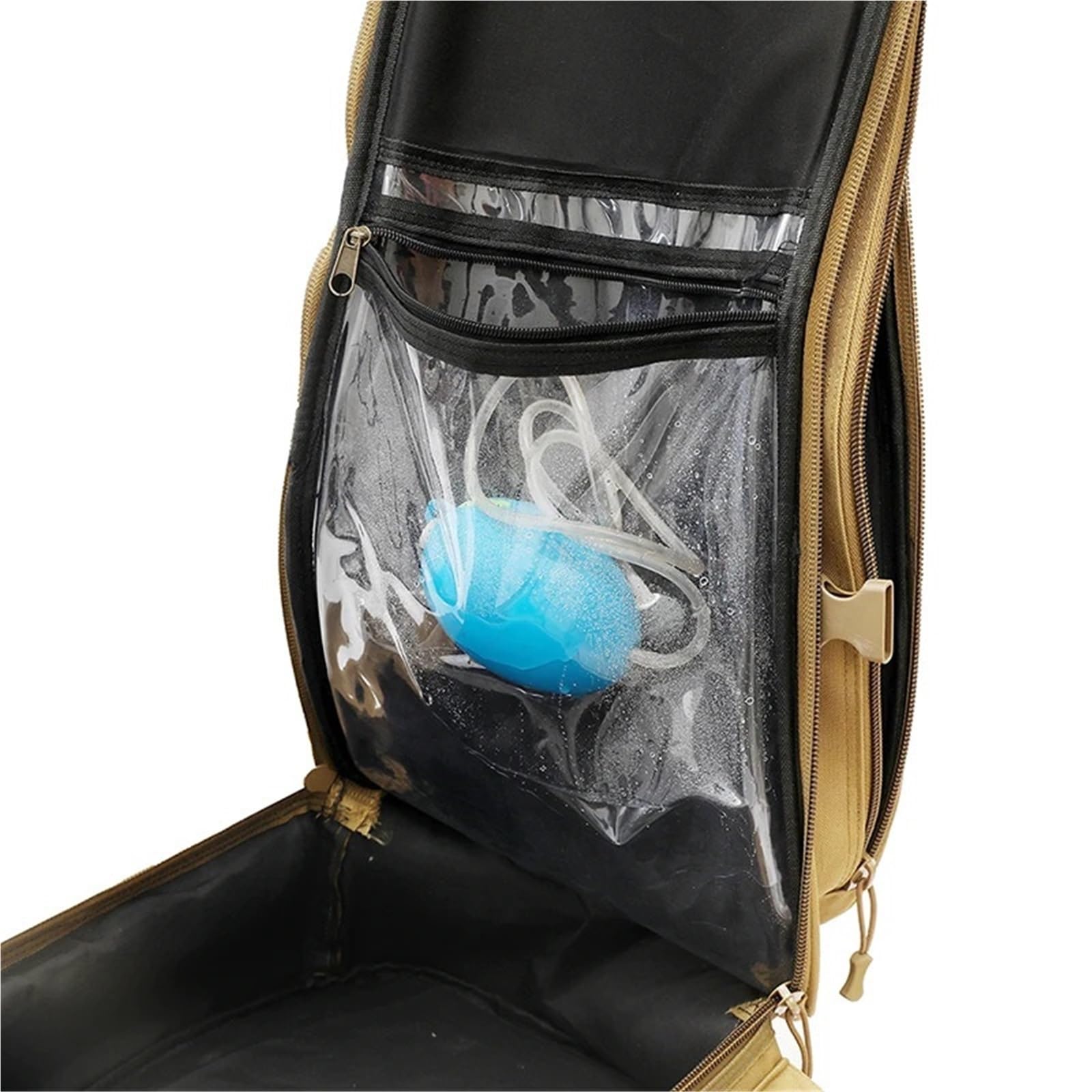 Angelruten-Tasche Angeltasche, Rucksack, Trennung von Trocken- und Nassködern, Angelrutentaschen, große Kapazität, doppellagig, Aufbewahrungstasche for Angelköder, 214 g(Color 2 120cm)