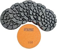 Vista 27 de DT-DIATOOL Almohadillas de Pulido de Piso de Diamante con Enlace de Resina para Piso de Terrazo Diámetro 4 Pulgadas Grano 200 Paquete de 6
