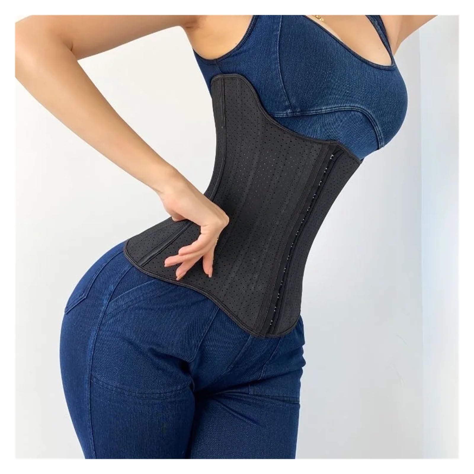 Fascia Addominale per Donna 25 corsetto da donna in lattice con ossa d'acciaio for modellare il corpo addominale, contrattura dopo l'esercizio di fitness