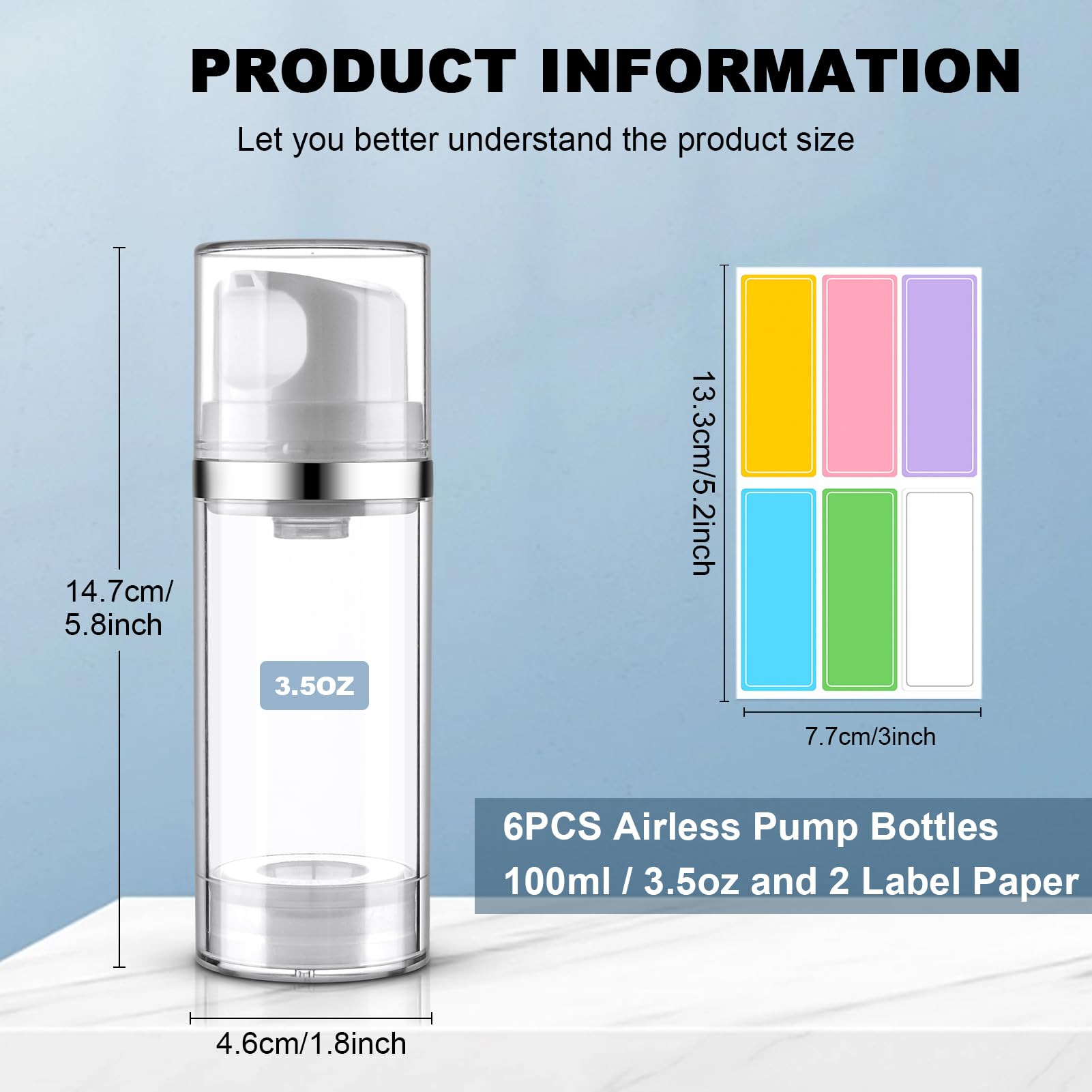 Cosywell Airless Pump Bottles