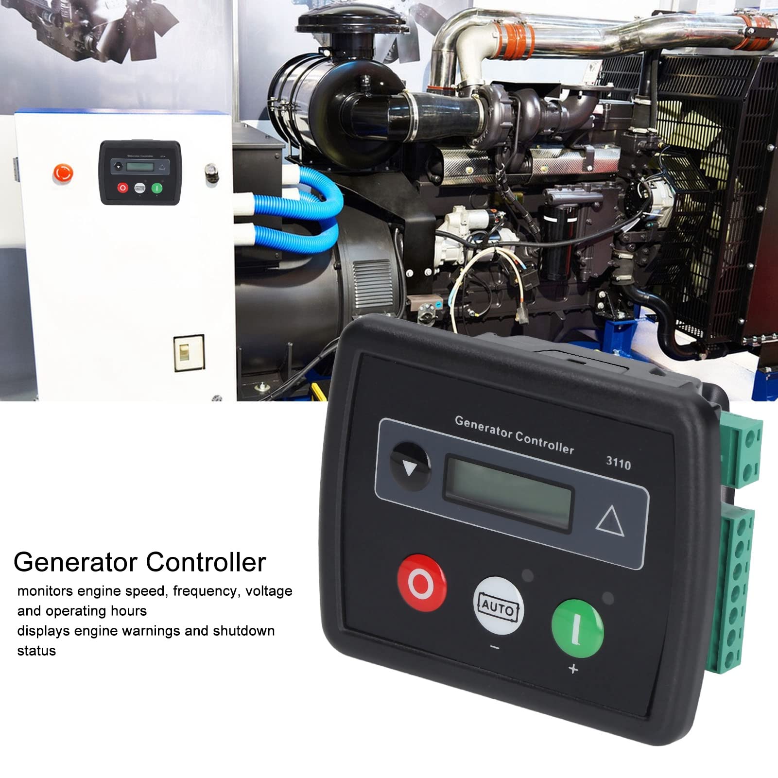 Kontroler Generatora DSE3110 Kontroler Agregatu Prądotwórczego Moduł Automatycznego Sterownika Rozruchu Generatora Elektroniczny Sterownik Generatora Silnika Benzynowego Sterowanie Mikrokomputerem Wyś