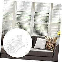 Vista 7 de Artibetter 12 ganchos para accesorios para ciegos, soporte para cable adhesivo, ganchos de ventana para cortinas, cuerda ciega, tacos, acrílico