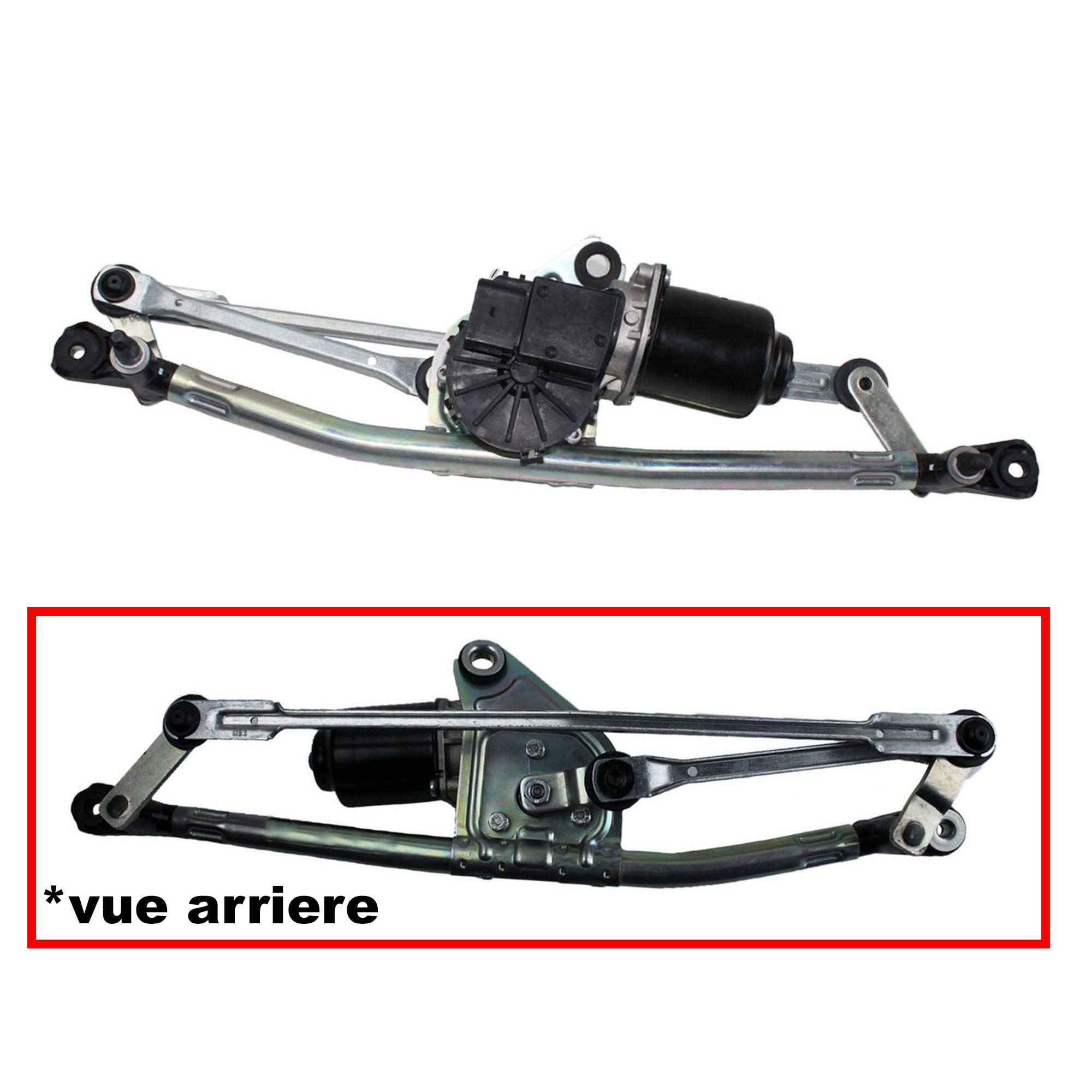 Tringlerie Mécanisme d'Essuie Glace Avant Avec Moteur compatible pour Nemo Fiorino Qubo Bipper - 6401G6 1354851080