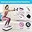 SoftGym Vibration Plate Exercise Machine for Lymphatic Drainage,Power Vibrate Stand Shake Board 450 Lbs Capacity Whole Body Workout Waver with Resistance Bands Weight Loss Gifts for Women Men-Pink
