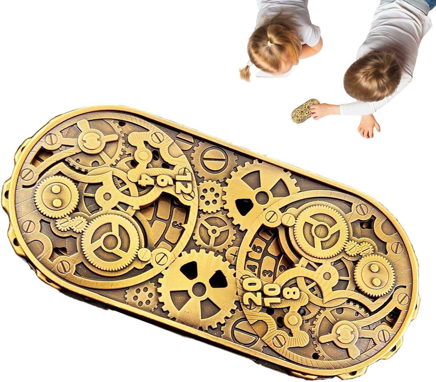 Metal Spin Dice, Durable, – Versatile Functional high-Performance Role Playing Board Game, Dorm Home Group Activities, Props Fantasy Aluminum Alloy Engraving | Friends, Classmates, Family