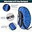 Unigear Backpack Rain Cover Waterproof Rating 5000mm Ultraportable and Durable with 2 Anti-Slip Buckle Strap, Integrated Carry Pouch Design (Blue, Large)