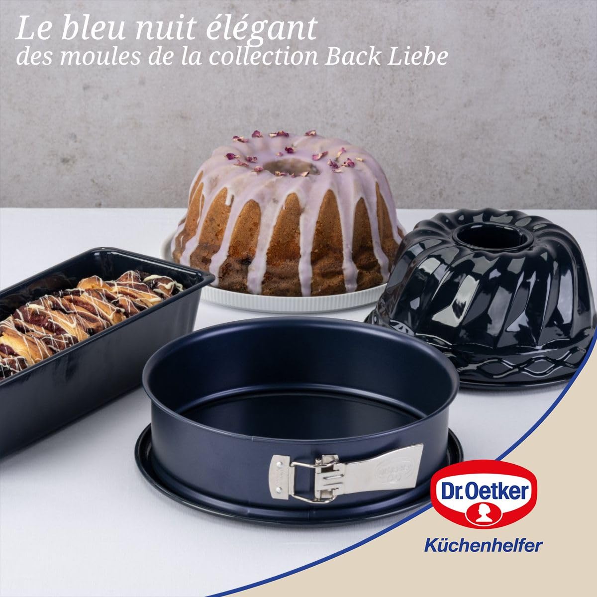 Moule à Charnière Réglable, BKJJ Moule à Gâteau Rond 3 Pièces, Moule à
