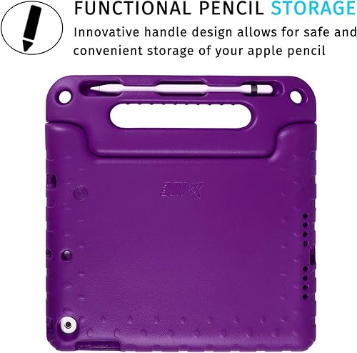 Miniatura 5 de HDE Funda para iPad de 9 generación para niños con protector de pantalla integrado, a prueba de golpes, funda para iPad de 10.2 pulgadas con soporte