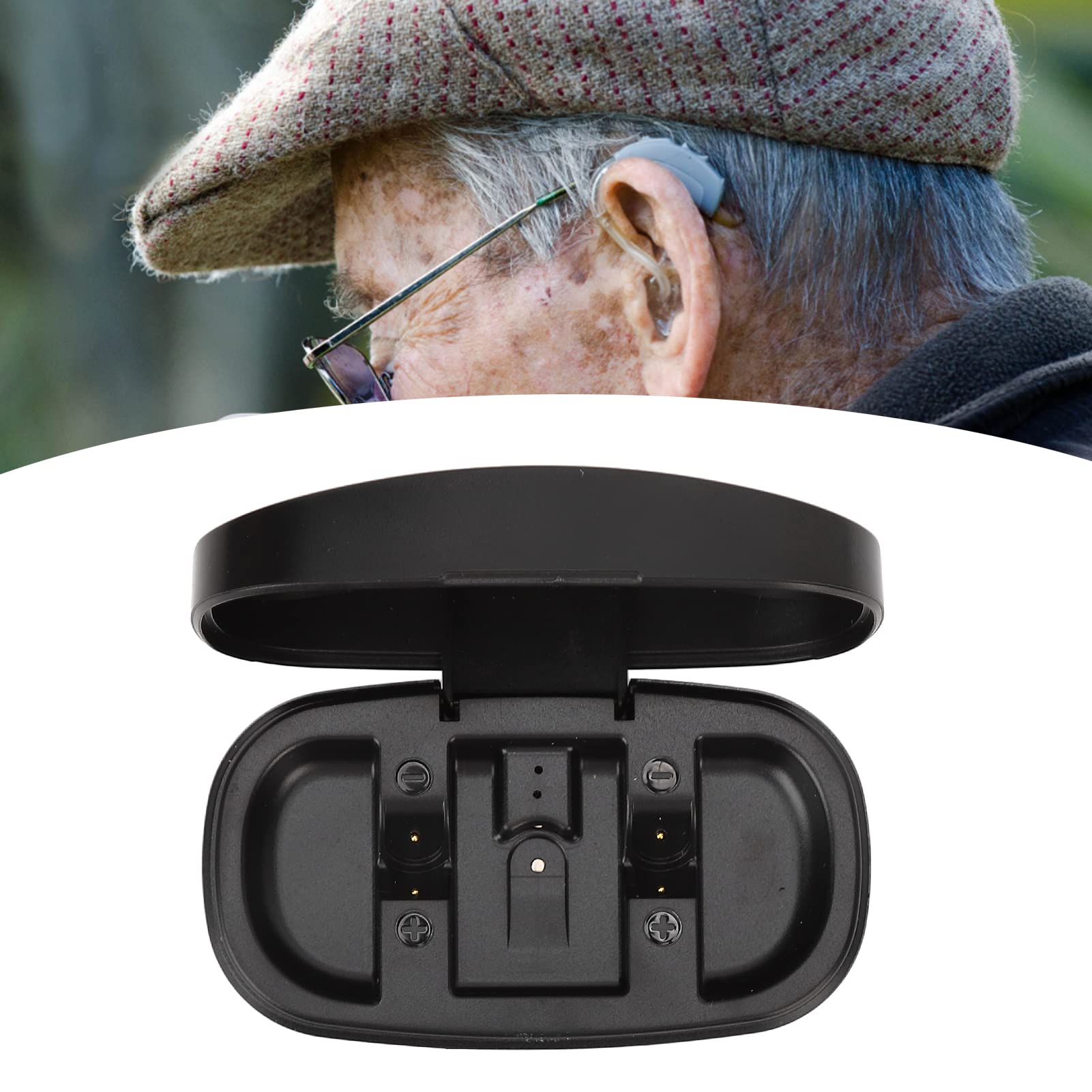 Appareils Auditifs, Chargeur de Piles D'amplificateur Auditif P 13 Chargeur Rechargeable Haute Puissance Chargeurs D'aide Auditive USB Ensemble de Batterie à Cycle Durable adapté