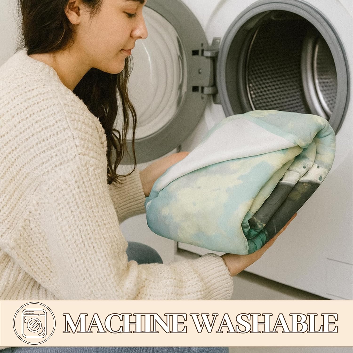 Mystical Dragon and Moon Flannel Blanket 50x60in for Dorm Picnic,Mystic Creature and Celestial Throw Blankets,Home Decoration,Warm All Season Use,Thoughtful Gifts for Adults Fantasy Lovers - Image 6