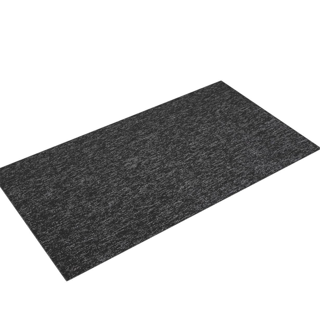 THE RUGS Low Pile Area Rugs - Modern Indoor Rugs for Living Room Bedroom, Dining Room, Entryway - Non-Shedding (Dark Grey, 80x150 cm) - Image 4