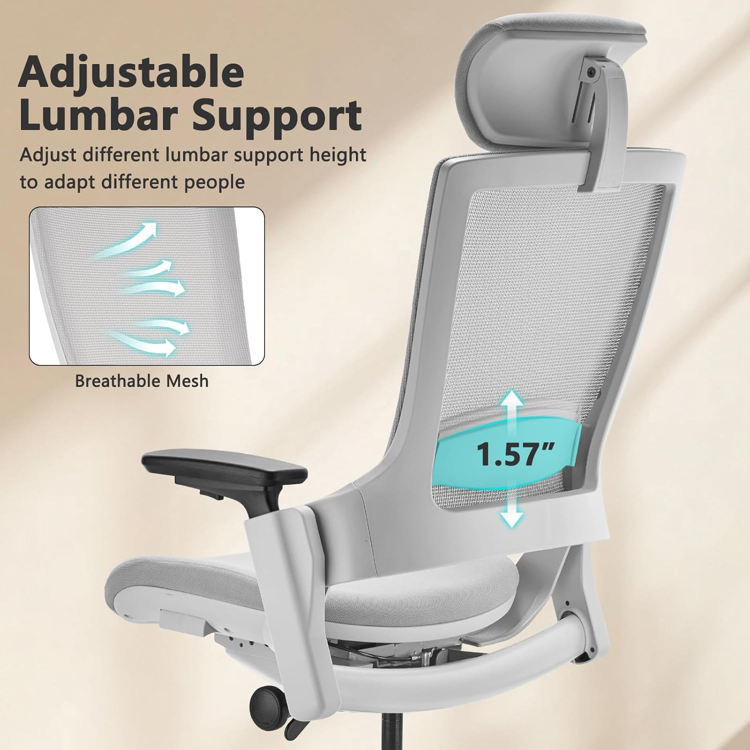 CLATINA Ergonomic High Swivel Executive Chair with UK Ubuy - Main Image