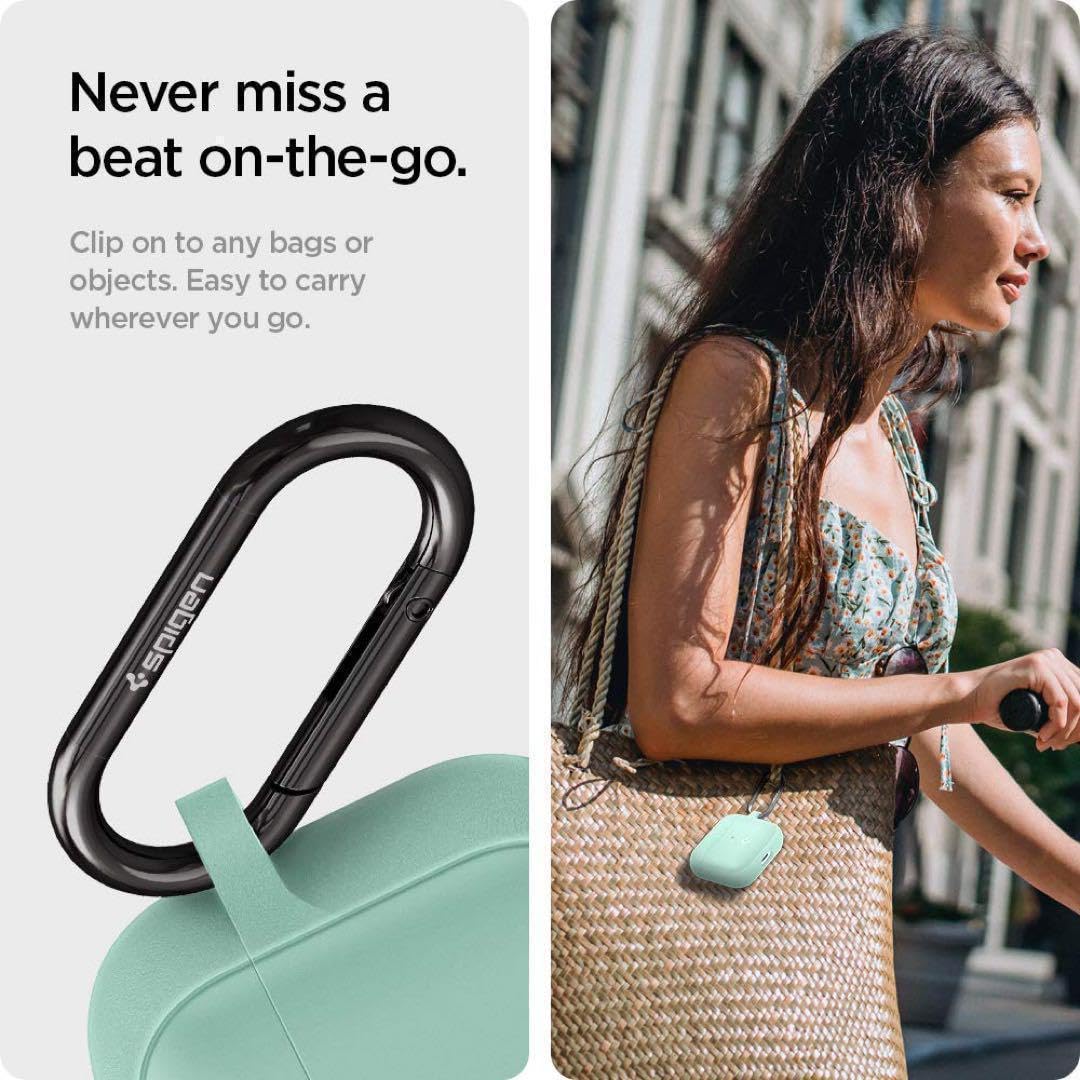 Amazon.co.jp: Airpods 第3世代 ケース シリコン カラビナリング 