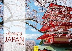 Edition Seidel Premium calendar beautiful Japan 2026 format DIN A4 wall calendar Asia Pacific Tokyo Fuji National Park Temple