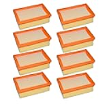 FGFHTFH HEPA Filter, Compatible with Karcher MV4 MV5 MV6 WD4 WD5 WD6, Vacuum Cleaner Replacement Parts Accessories NO. 2.863-005.0(8pc)