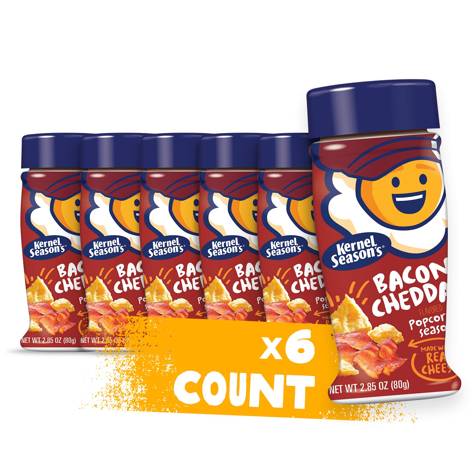 Kernel Season's, Popcorn Seasoning, Bacon Cheddar, 2.85 ounce (Pack of 6)