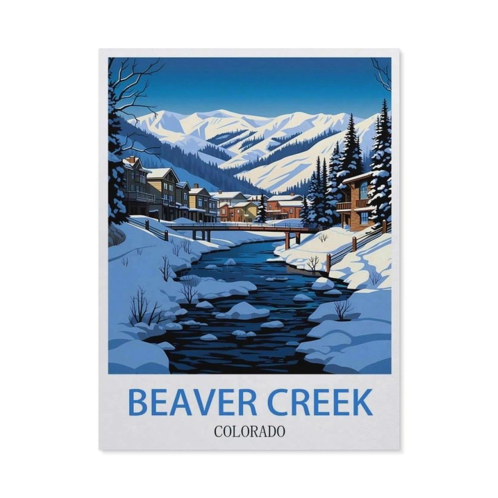 BEAYODKP 5D Diamond Painting Set ，Beaver Creek Colorado