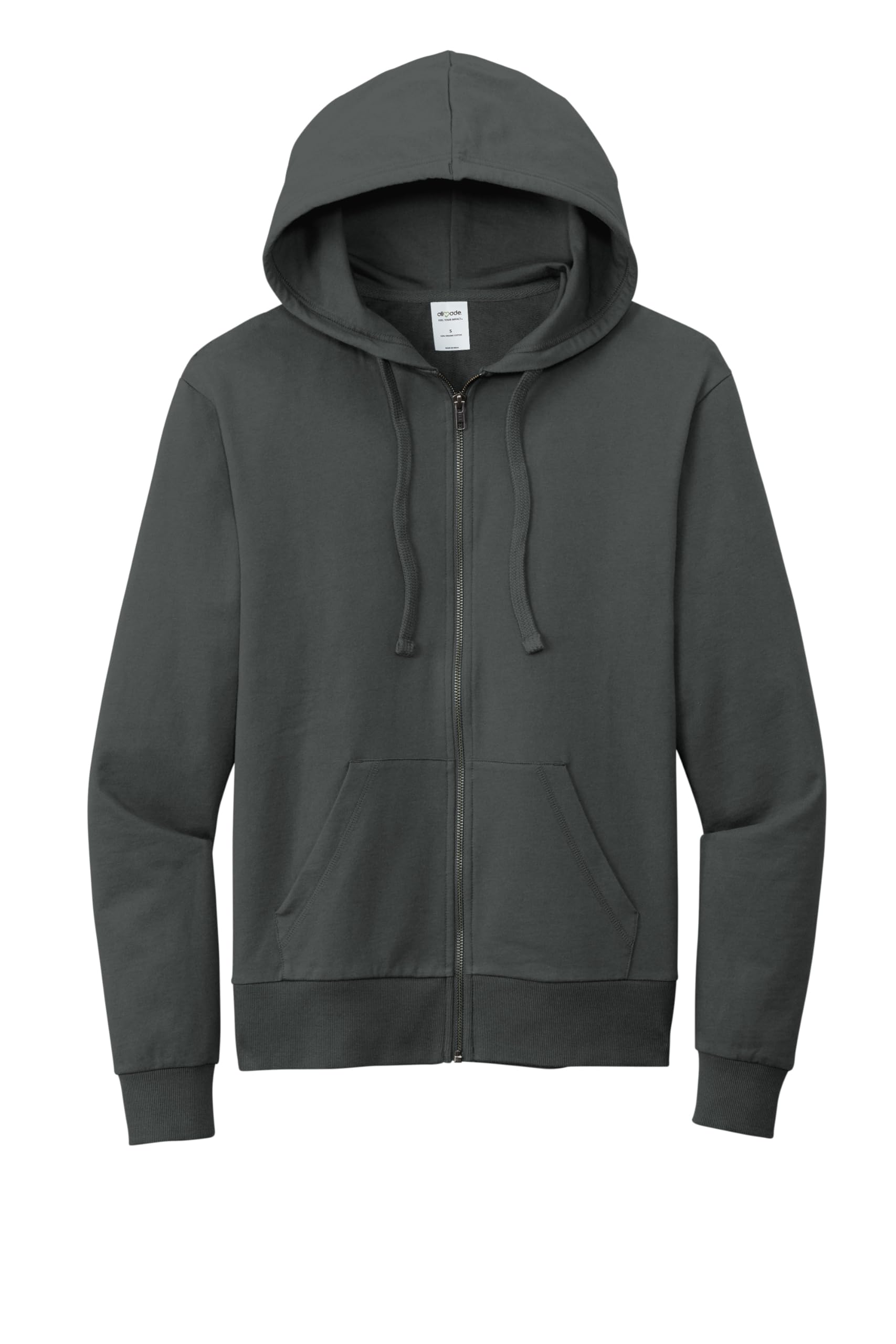 Allmade Unisex Organic French Terry Full-Zip Hoodie
