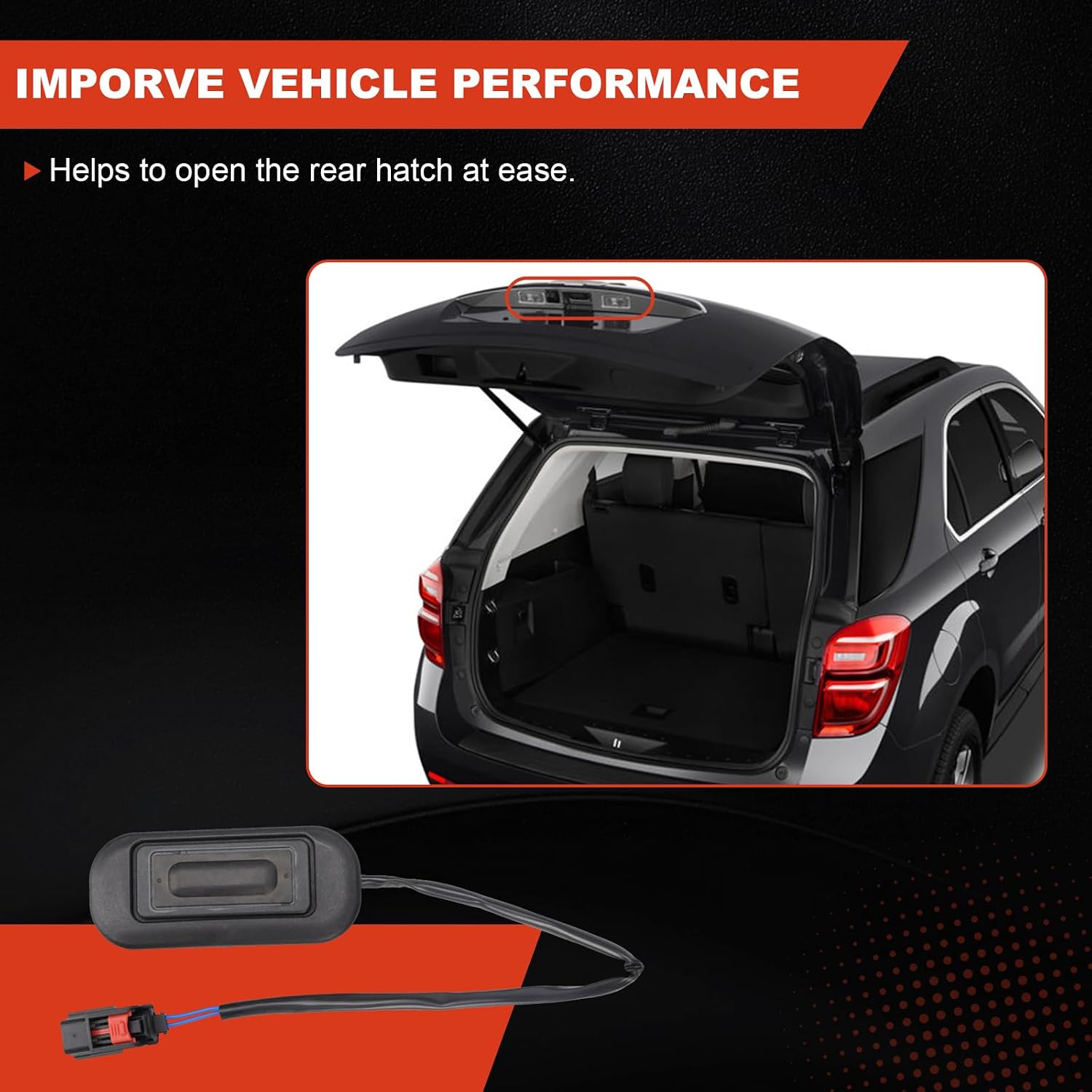 22862011 Trunk Hatch Release Switch Compatible with GMC Terrain Chevy Equinox 2010-2017 Replace Rear Liftgate Release Switch Button