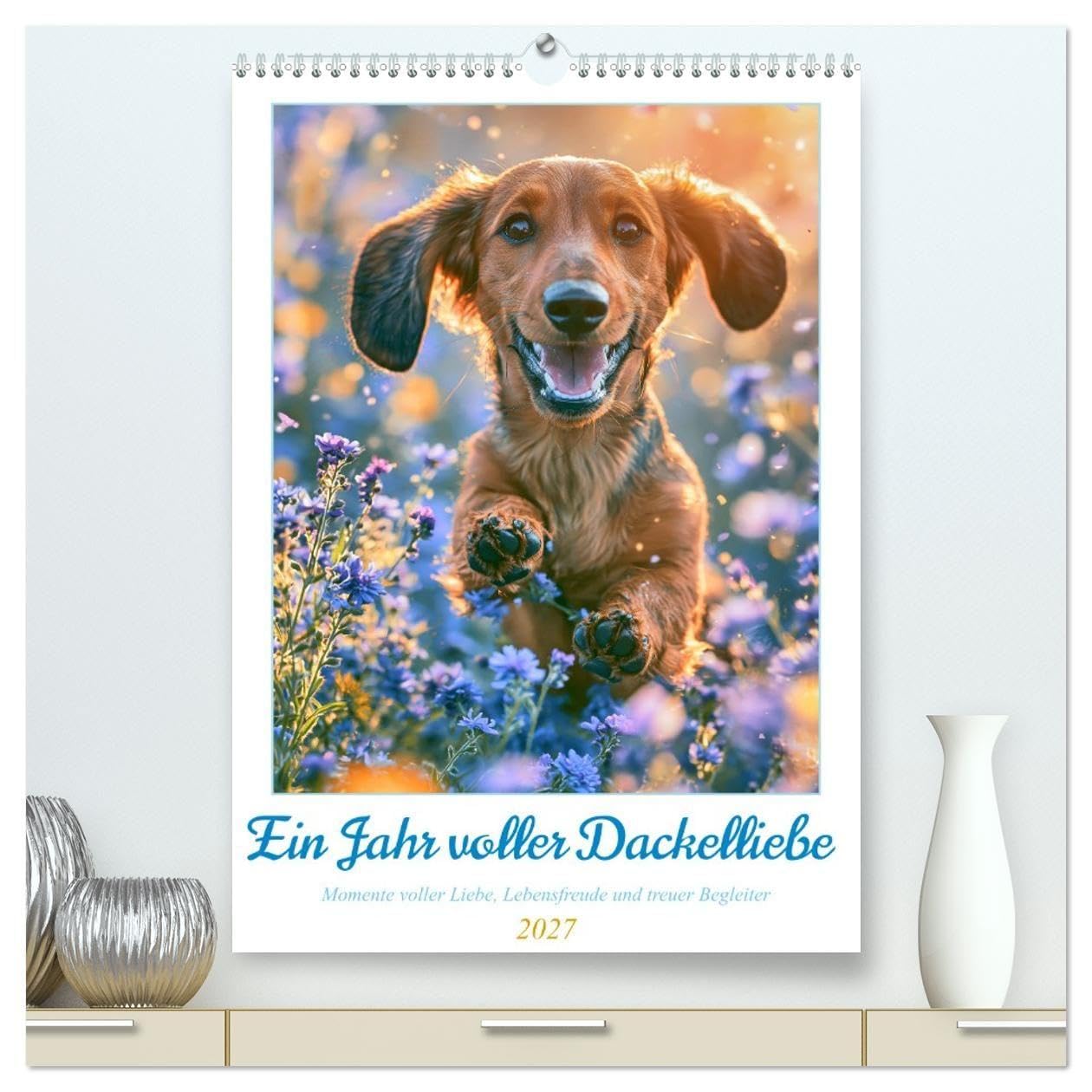 Ein Jahr voller Dackelliebe (hochwertiger Premium Wandkalender 2027 DIN A2 hoch), Kunstdruck in Hochglanz: Emotionale Motive, helle Farben und die ... für jeden Dackelliebhaber. (CALVENDO Tiere)