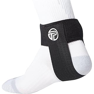 Pro-Tec Athletics Achilles Tendon Support, Tendinitis Relief, Compression Pad, Stabilization, Adjustable Strap & Heel Lift