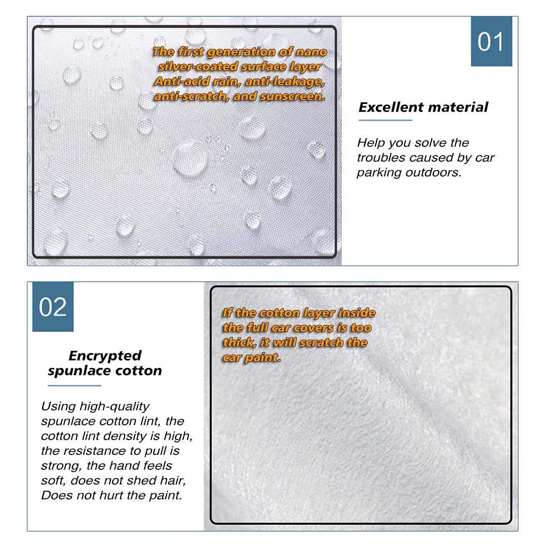 KEYOOG 6-layer Full Car Cover Is All-weather Waterproof, Universal In All Seasons, Snow Prevention, Rainproof, Acid Rainproof, Sunscreen, Ultraviolet-proof, Universally Applicable To Sedan (206"-216")