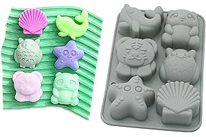 X-Haibei Silicone Molds for Kids' Soaps, Candies, and Crayons