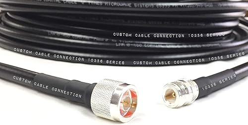 Miniatura 3 de 3 pies LMR-400 N macho a N hembra Tiempos de extensión Microondas LMR400 50 Ohm Cable de antena coaxial de baja pérdida para radioaficionado, WLAN,