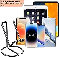 Vista 43 de Paquete de 2 soportes para teléfono celular para escritorio, bonito soporte de metal dorado para teléfono celular, accesorios de escritorio