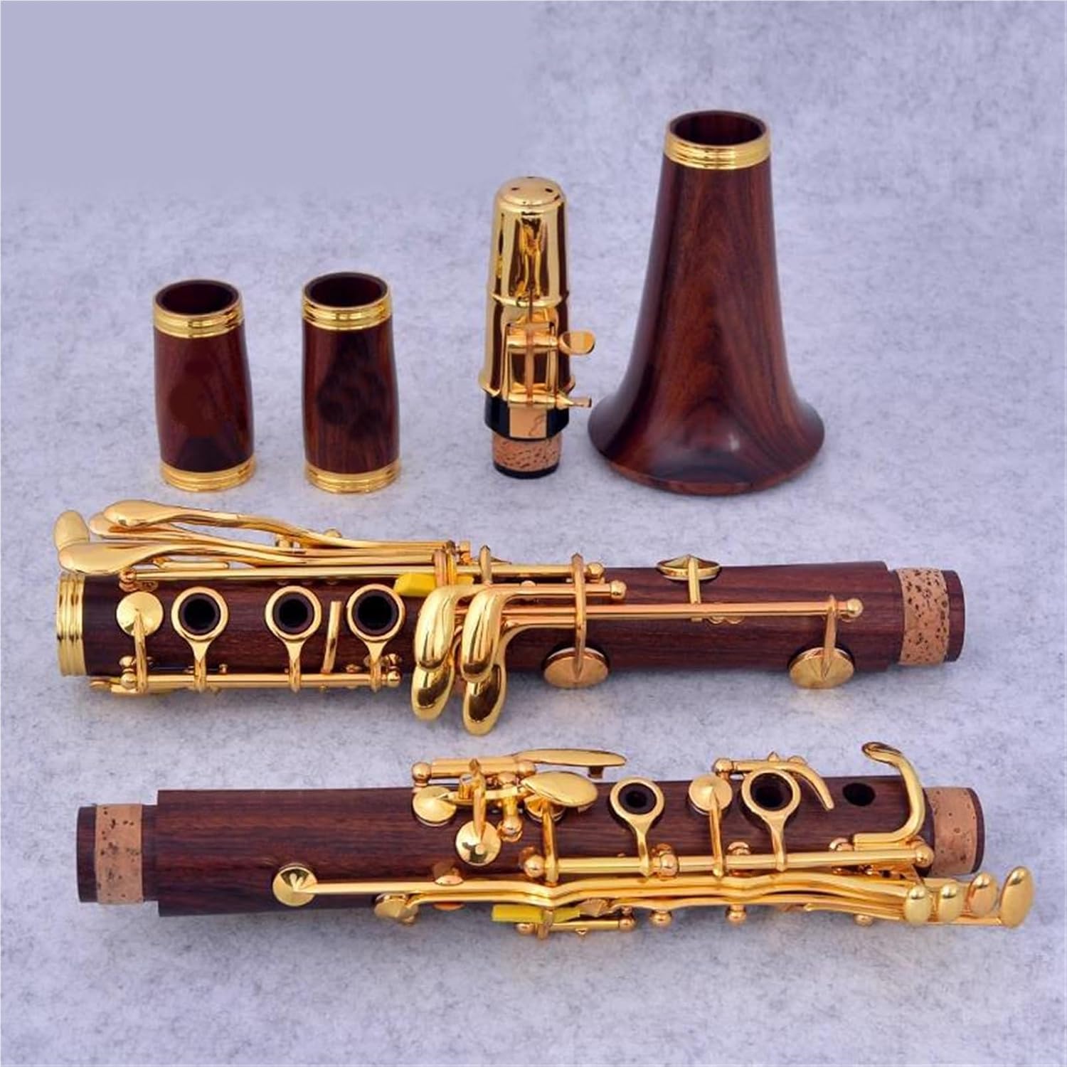 Professional Clarinet 18 Key Rosewood bB Gold Plated M15 Clarinet