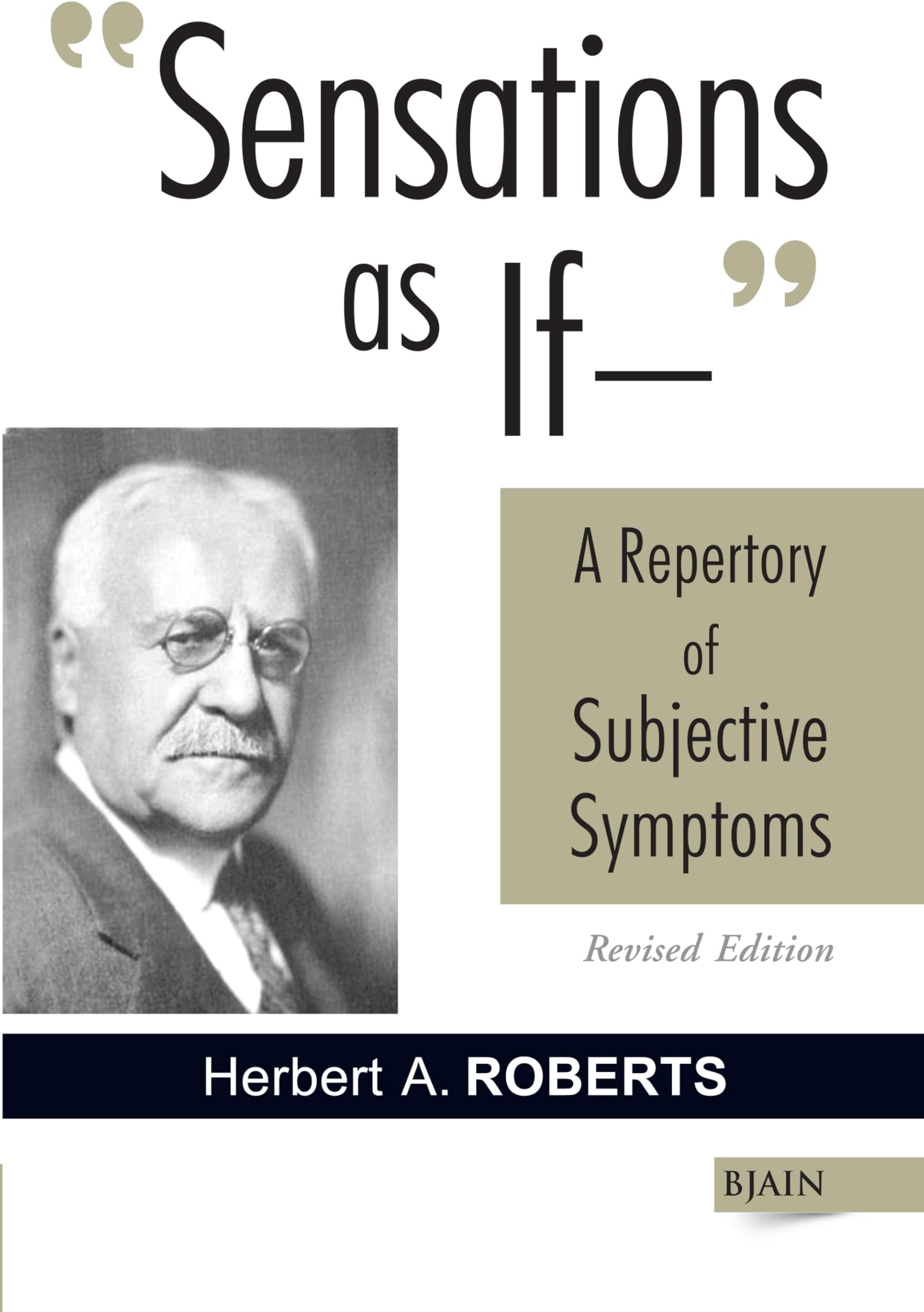 Sensations as If - A Repertory of Subjective Symptoms – Revised Edition