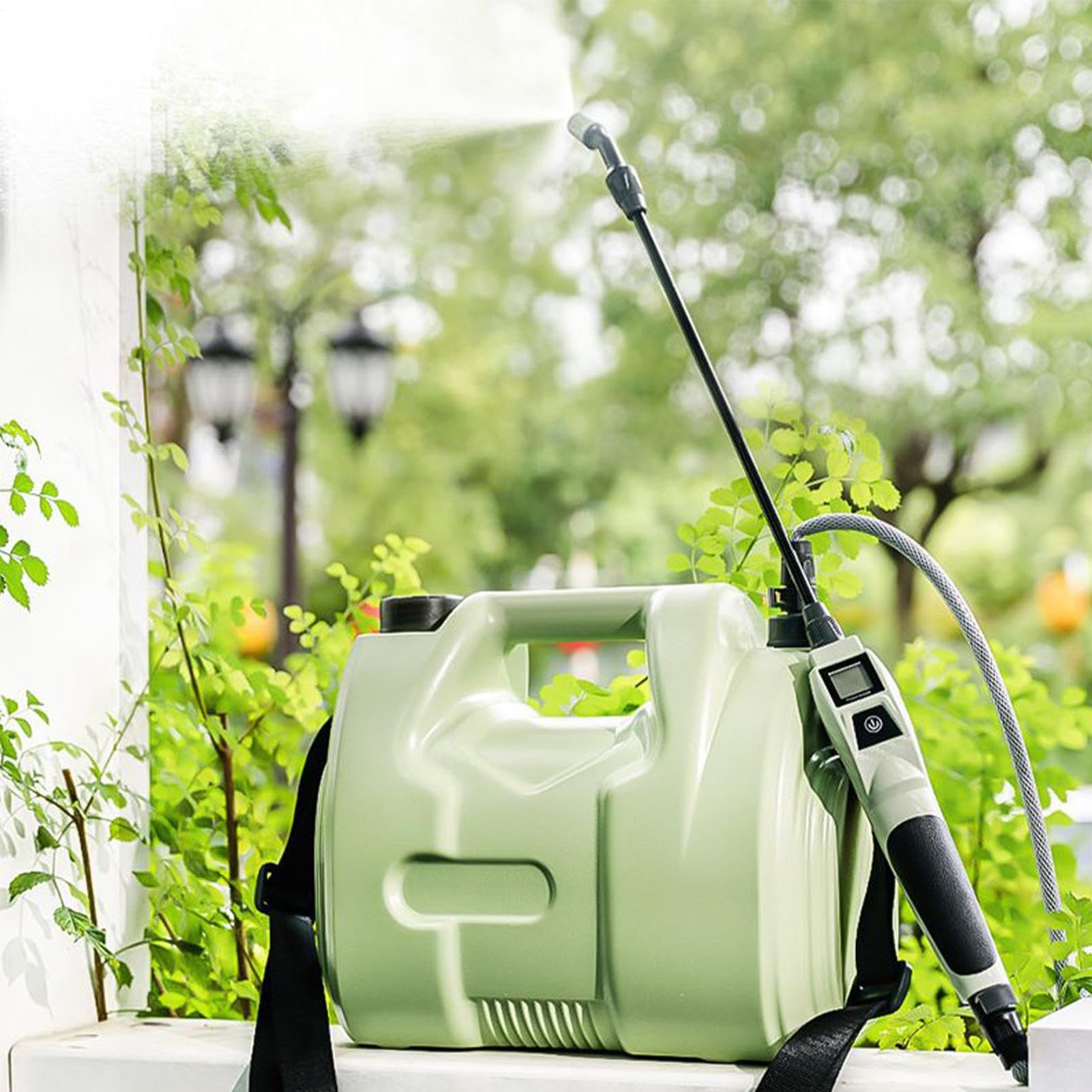 Pulvérisateur Électrique De Jardin Réservoir De 5 litres avec Buses | Pulvérisateur Alimenté Par Batterie Pour Jardin, Lavage De Voiture Et Agricult