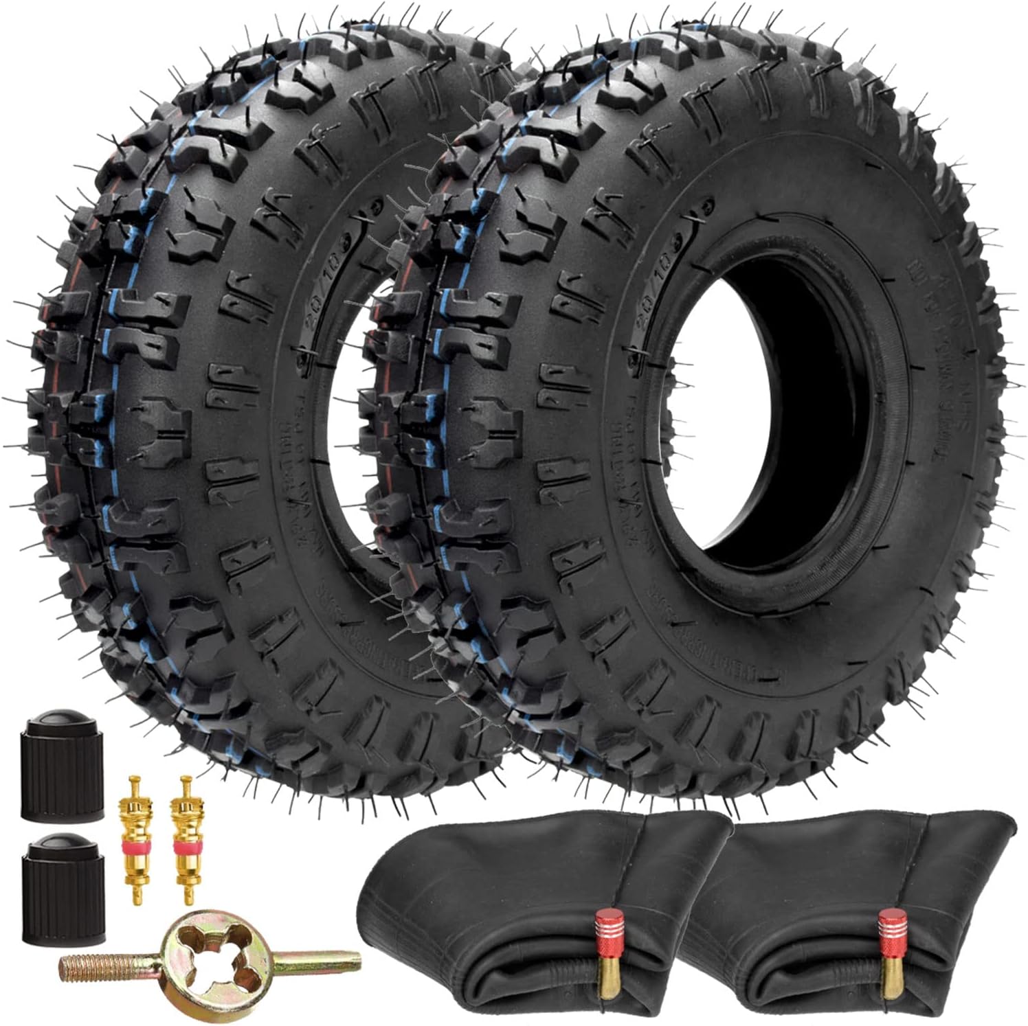Antego Tire & Wheel Set of Two 13/4.106 NonDirectional 2 Ply Snowblower Tires