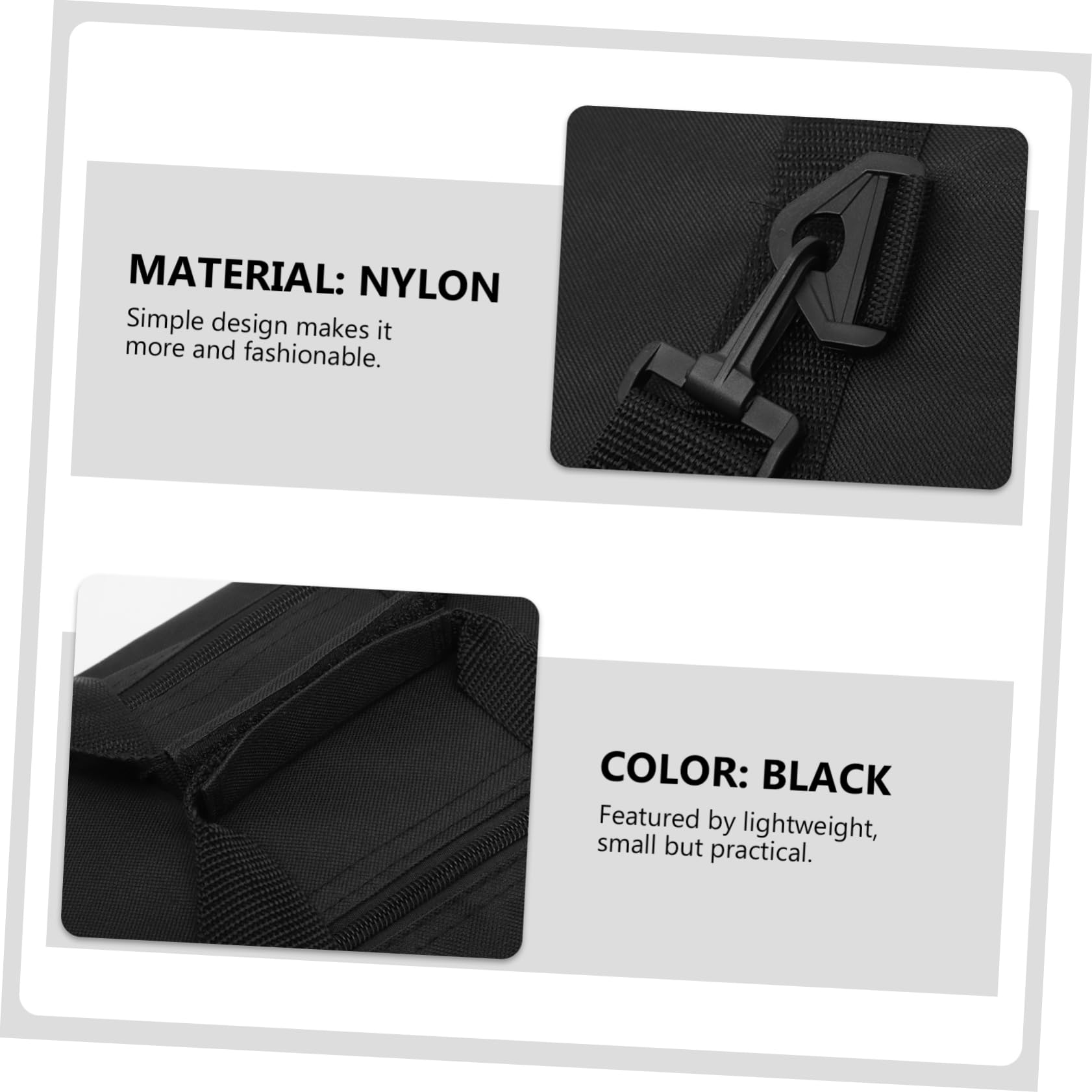 Borsa per Telescopio in Nylon Nero Resistente, Design Semplice e Elegante, Facile da Aprire, Doppia Funzione a Zaino a Mano per Uso Outdoor