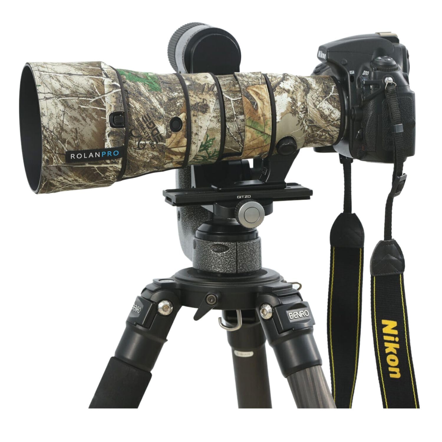ROLANPRO Housse de Protection Imperméable pour Nikon AF-S 500mm f/5.6E PF Ed VR, Protection Intégrale - #27 Jungle
