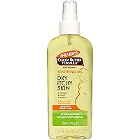 Vista 1 de Palmer's Cocoa Butter Formula - Aceite calmante con vitamina E, alivio para la piel seca y con picazón, aceite corporal antipicazón, 5.1 onzas