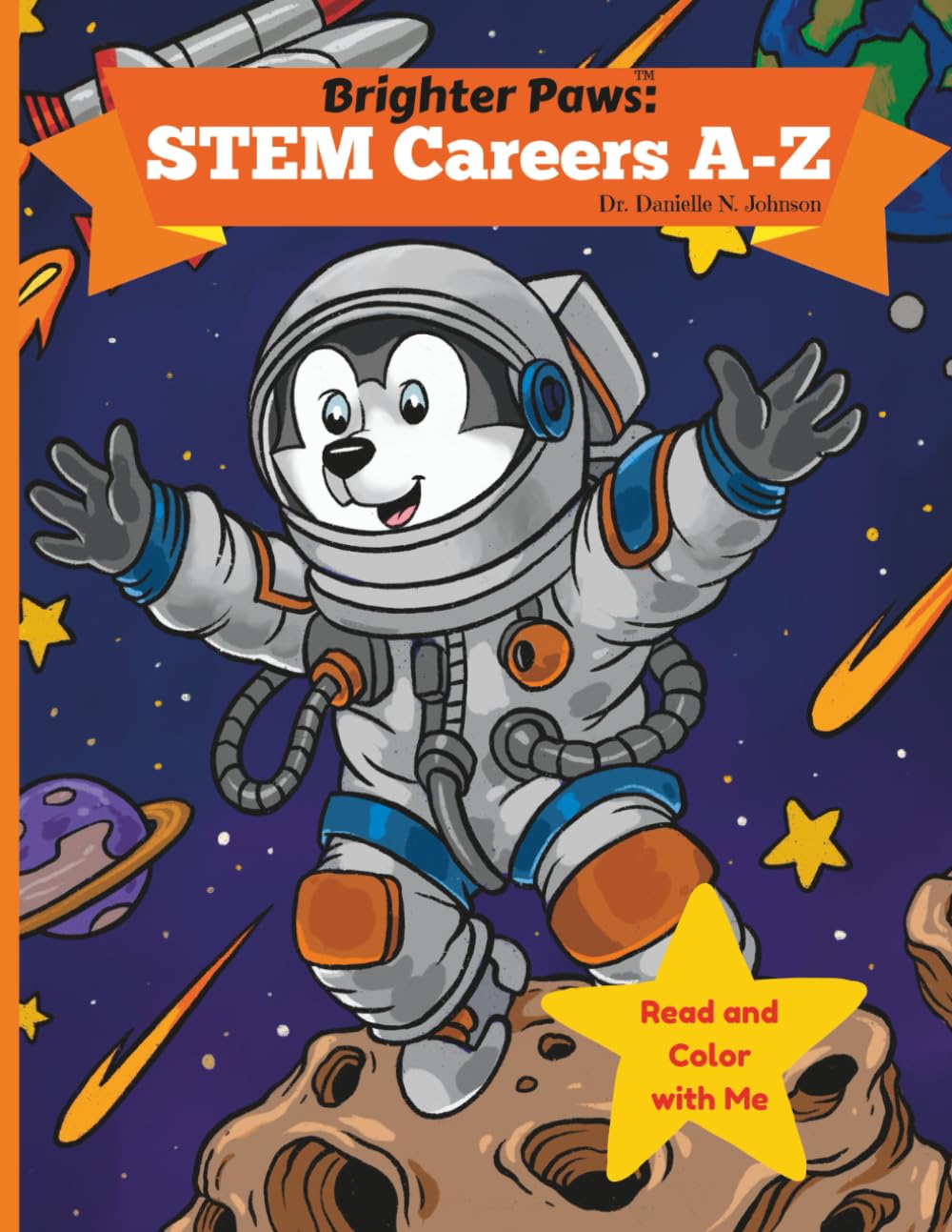Brighter Paws: STEM Careers A-Z Read and Color with Me