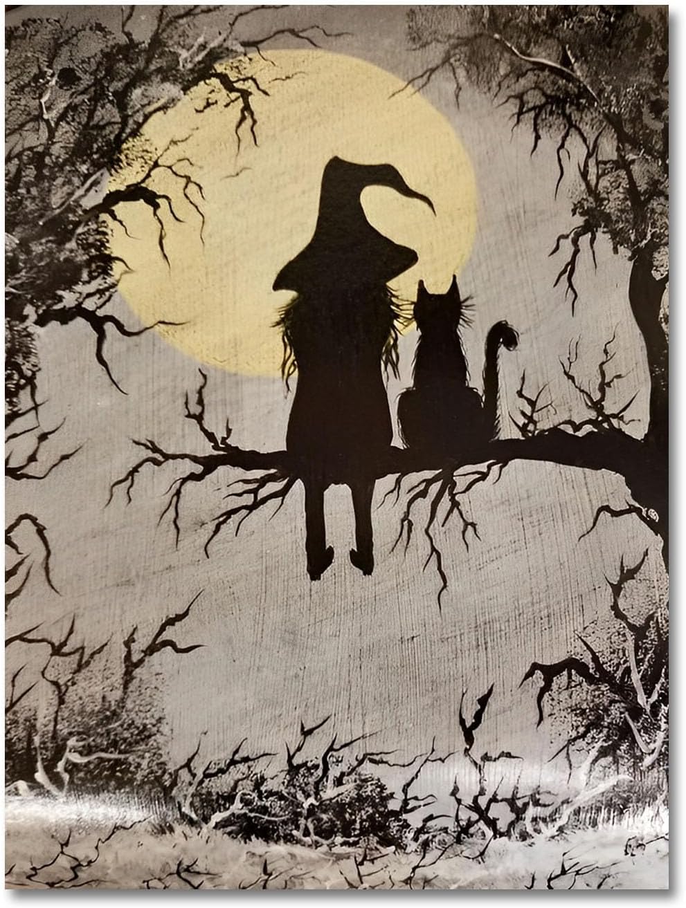 Halloween Decorations Indoor Scary Wall Decor Art：Horror