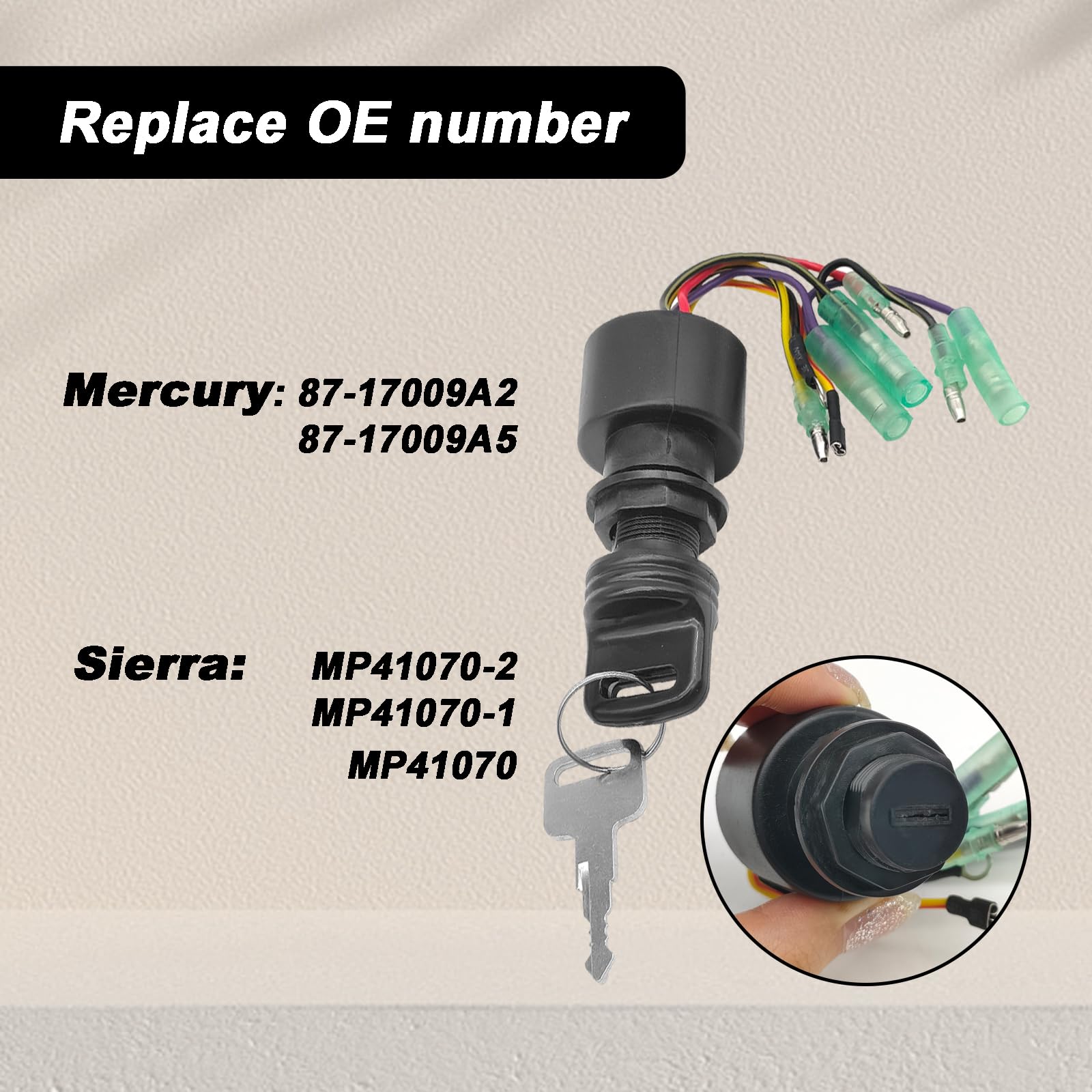 CCページ Boat Motor Engine 87-17009A5 Key Switch Assy Ignition for
