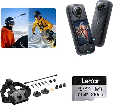 Insta360 X5 Action Camera - Ski Kit 256 GB