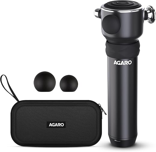 AGARO Imperial Handheld Deep Tissue Massager, Vibrating Muscle Massager - Therapy Back Massager for All Body Relief - Musc...